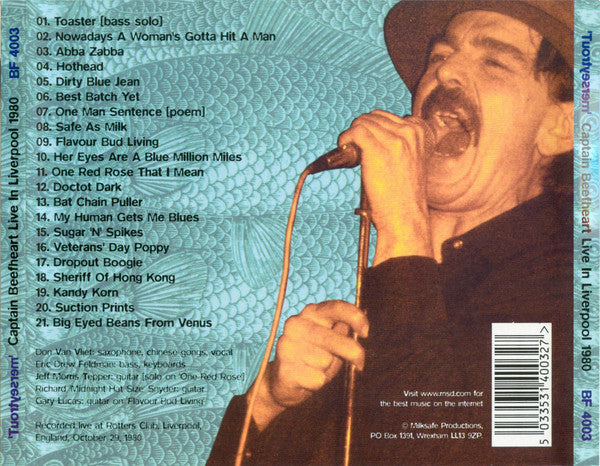 Captain Beefheart And The Magic Band : Merseytrout (Live In Liverpool 1980) (CD, Album, Unofficial)