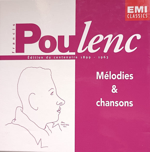 Francis Poulenc : Edition Du Centenaire: Melodies & Chansons 1899 - 1963 (5xCD, Comp, Mono, ADD + Box)
