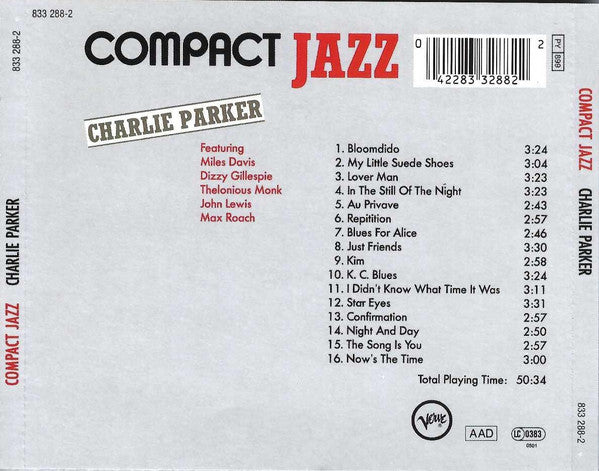 Charlie Parker : Charlie Parker (CD, Comp, RM)