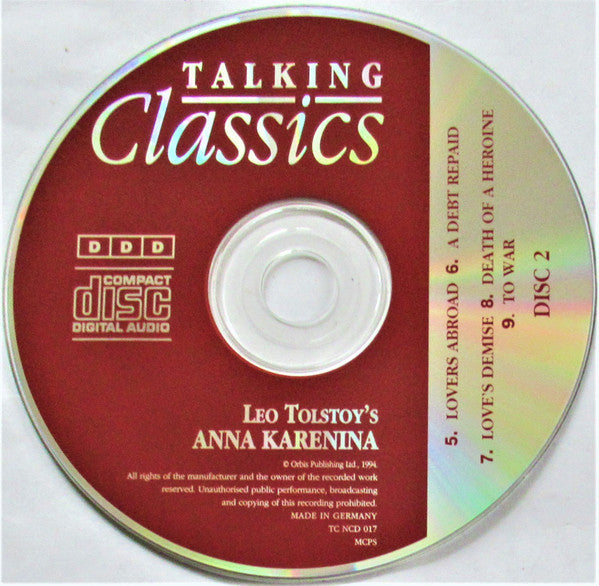 Leo Tolstoy*, Diana Quick : Anna Karenina (2xCD)
