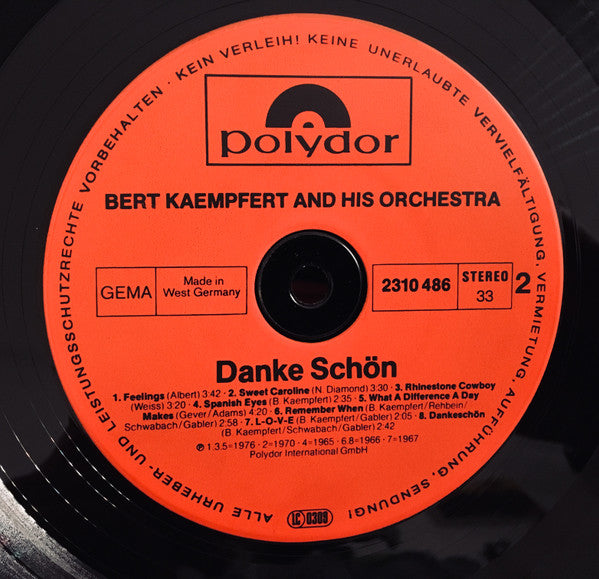 Bert Kaempfert : Danke Schön (LP, Comp)