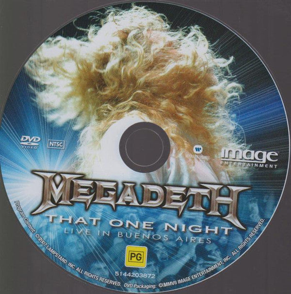 Megadeth : That One Night: Live In Buenos Aires (DVD-V, NTSC)