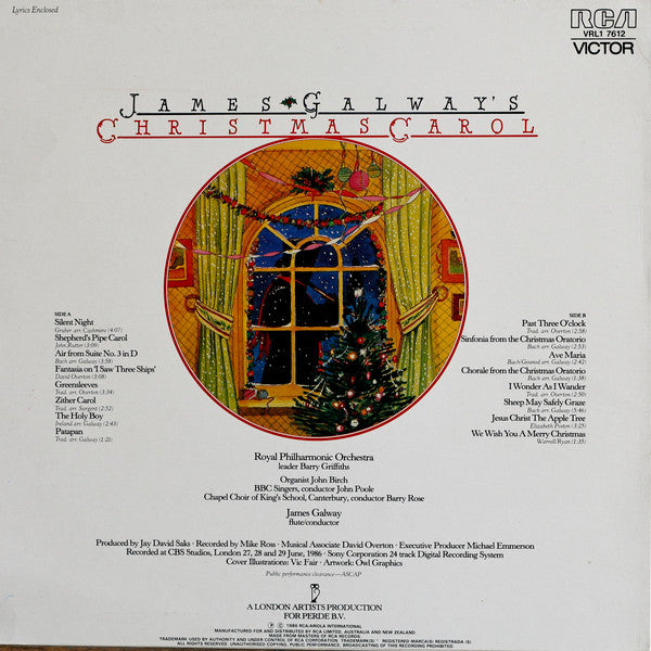 James Galway : Christmas Carol (LP, Album)