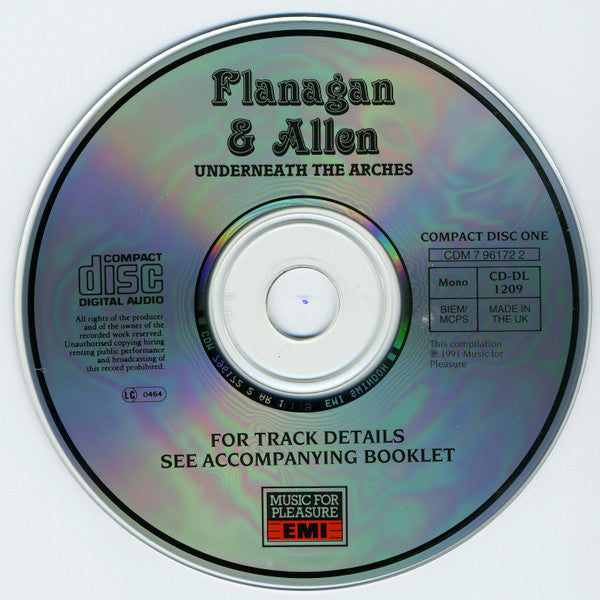 Flanagan And Allen : Underneath The Arches (2xCD, Comp, Mono)