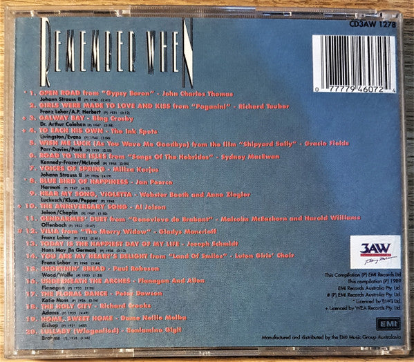 Neville Wragg & Clark Sinclair : Remember When (CD, Comp)