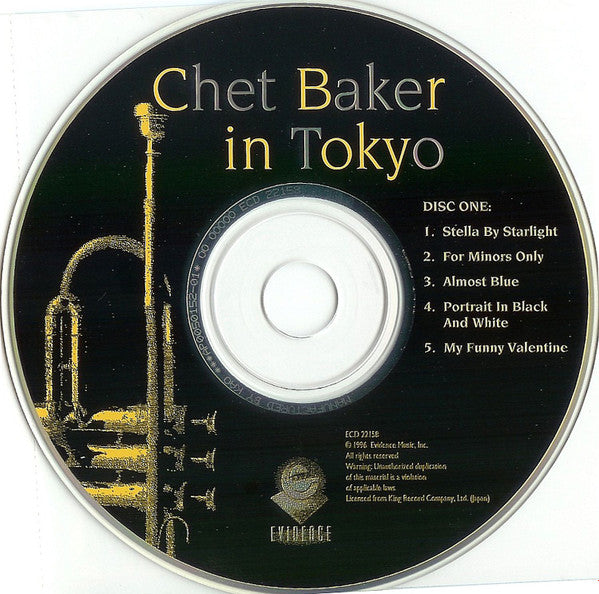 Chet Baker With Harold Danko, Hein Van de Geyn, John Engels : Chet Baker In Tokyo (2xCD, Comp)