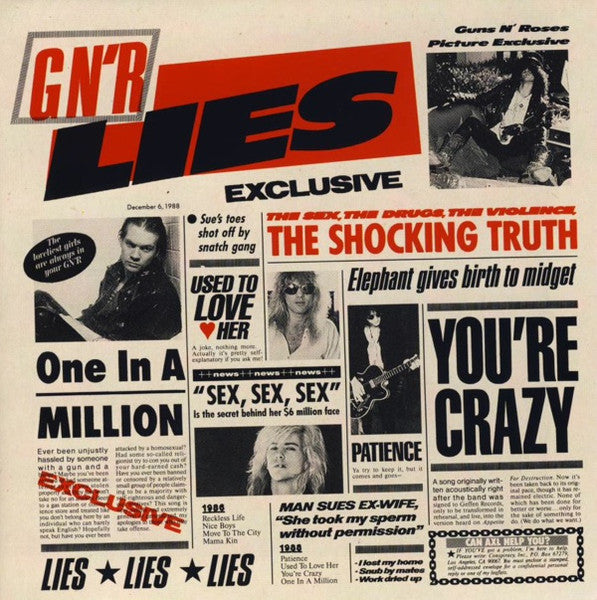 Guns N' Roses : G N' R Lies (CD, Album)