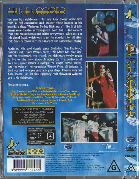 Alice Cooper (2) : Welcome To My Nightmare (DVD-V, RE, PAL)