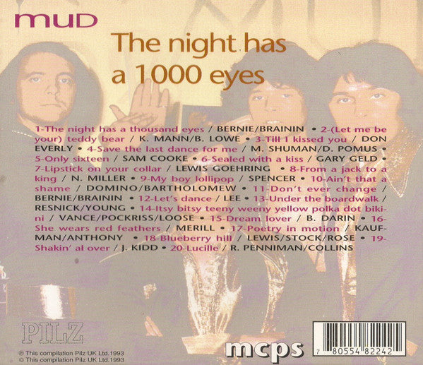 Mud : The Night Has A 1000 Eyes (CD, Album, RE)