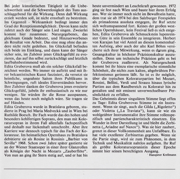 Edita Gruberova : Berühmte Opernarien = Famous Opera Arias = Airs D’opéra Célèbres (CD, Album)