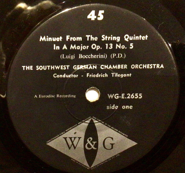 Südwestdeutsches Kammerorchester : Minuet (7", Single)