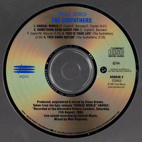 The Godfathers : Unreal World (CD, Single)