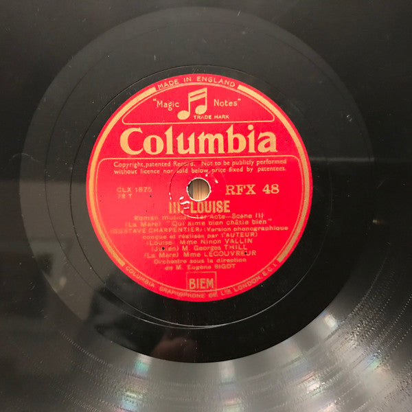 Gustave Charpentier, Ninon Vallin, Georges Thill : Louise (8xShellac, 12")