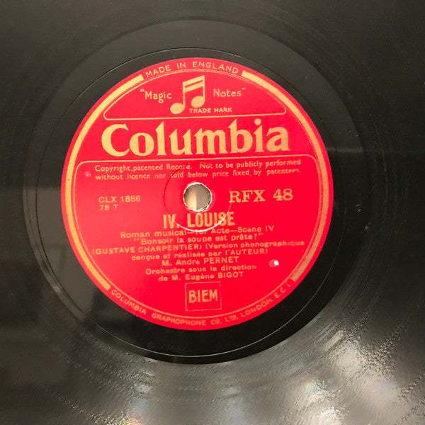 Gustave Charpentier, Ninon Vallin, Georges Thill : Louise (8xShellac, 12")