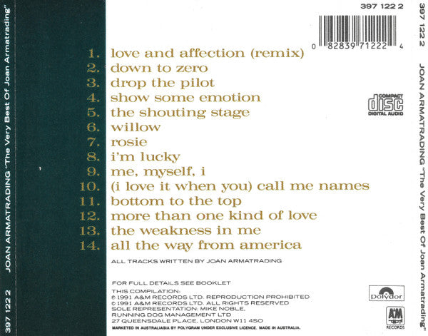 Joan Armatrading : The Very Best Of Joan Armatrading (CD, Comp)