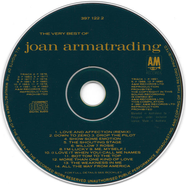 Joan Armatrading : The Very Best Of Joan Armatrading (CD, Comp)