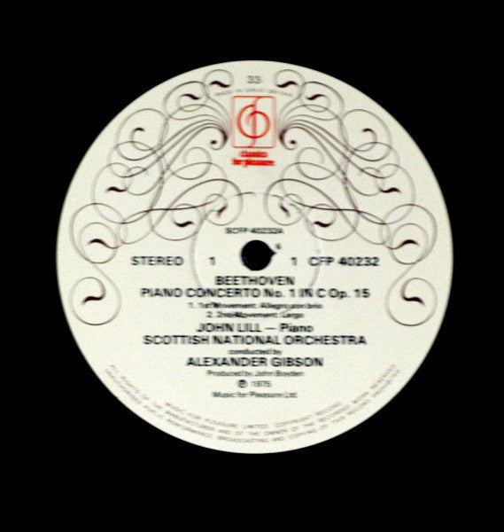 Ludwig van Beethoven, John Lill : Piano Concerto No.1, Choral Fantasia (LP)