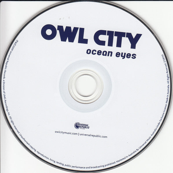Buy Owl City : Ocean Eyes (CD, Album, Jew) Online for a great