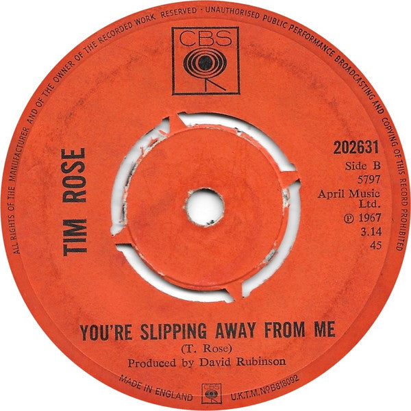 Tim Rose : Morning Dew (7", Single, Pus)