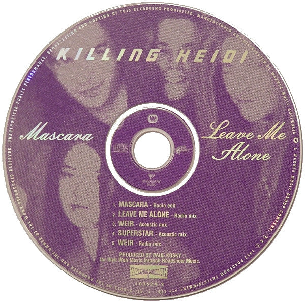 Killing Heidi : Mascara + Leave Me Alone (CD, Maxi)