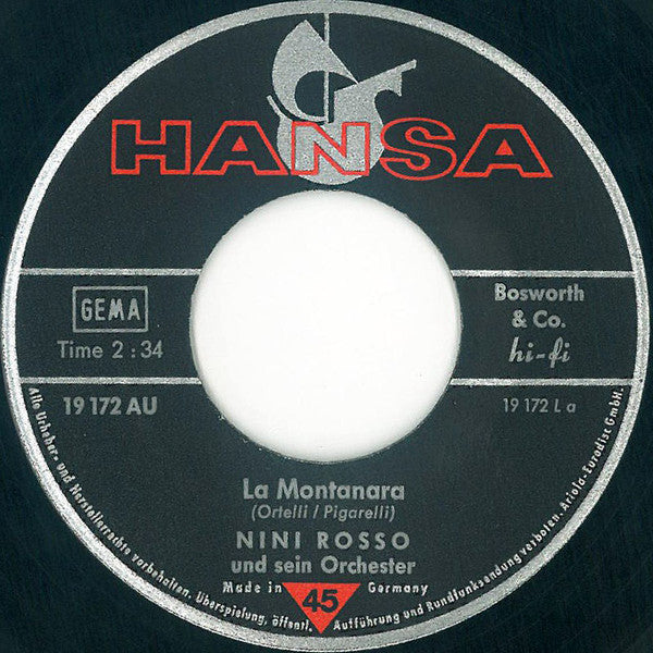Nini Rosso : La Montanara / Olympia Melodie (7", Single)