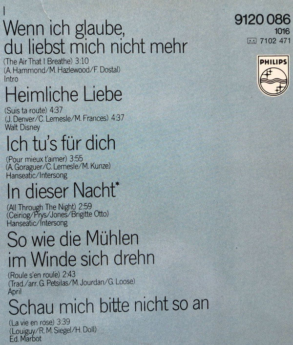 Nana Mouskouri : Die Welt Ist Voll Licht (LP, Album)
