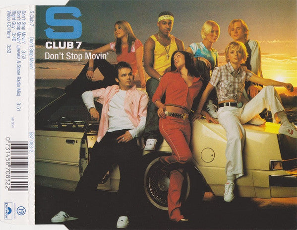 S Club 7 : Don't Stop Movin' (CD, Single, Enh)
