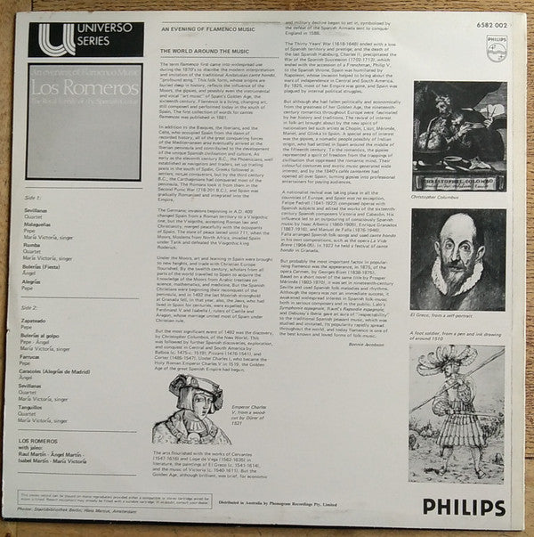 The Romeros : An Evening Of Flamenco Music (LP)