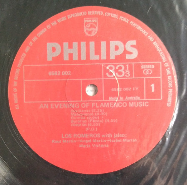 The Romeros : An Evening Of Flamenco Music (LP)