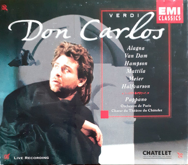 Verdi* - Alagna*, Van Dam*, Hampson*, Mattila*, Meier*, Halfvarson*, Orchestre De Paris, Chœur Du Théâtre Du Châtelet*, Pappano* : Don Carlos (3xCD, Album + Box, Sli)