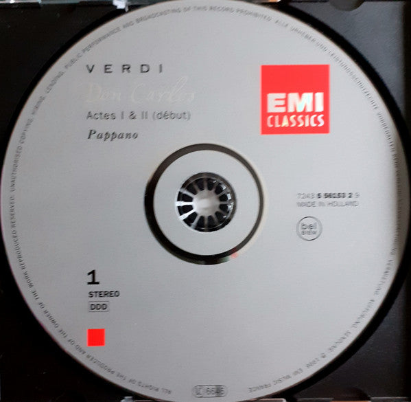 Verdi* - Alagna*, Van Dam*, Hampson*, Mattila*, Meier*, Halfvarson*, Orchestre De Paris, Chœur Du Théâtre Du Châtelet*, Pappano* : Don Carlos (3xCD, Album + Box, Sli)