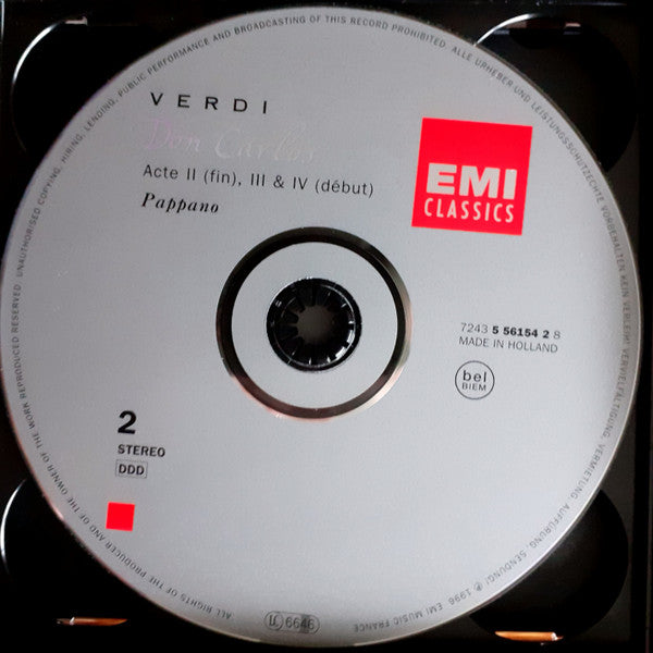 Verdi* - Alagna*, Van Dam*, Hampson*, Mattila*, Meier*, Halfvarson*, Orchestre De Paris, Chœur Du Théâtre Du Châtelet*, Pappano* : Don Carlos (3xCD, Album + Box, Sli)