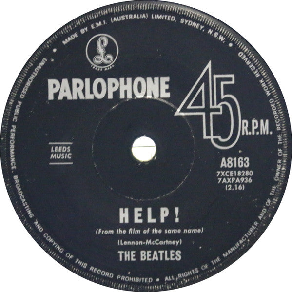 The Beatles : Help! (7")