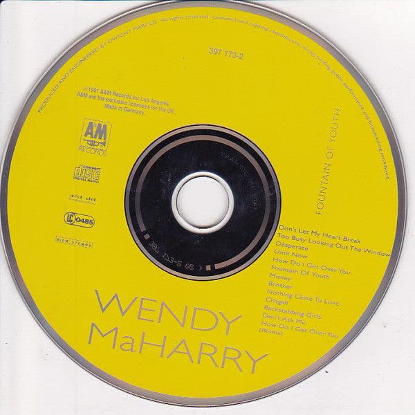 Wendy MaHarry : Fountain Of Youth (CD, Album)