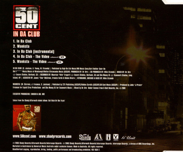 50 Cent : In Da Club (CD, Maxi, Enh)