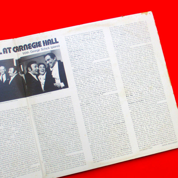 Richard Tucker (2) And Robert Merrill : Richard Tucker And Robert Merrill At Carnegie Hall (2xLP, Album)