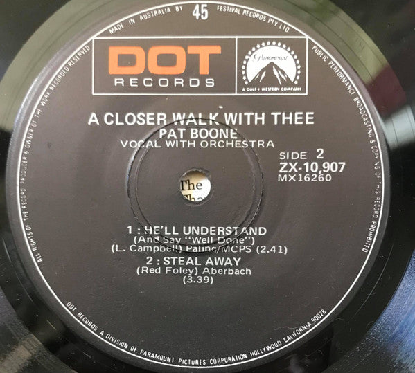 Pat Boone : A Closer Walk With Thee (7", EP, RE)