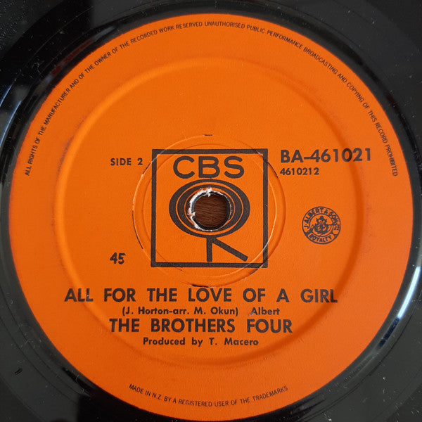 The Brothers Four : 55 Days At Peking  (7", Single)