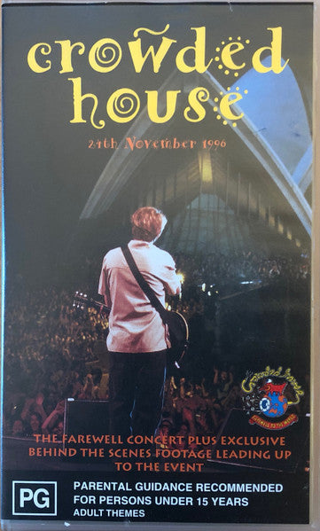 Crowded House : Farewell To The World, 24th November 1996 (VHS, Album, PAL)