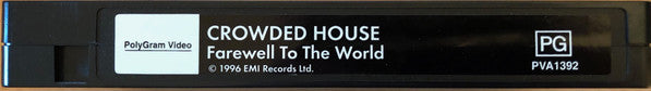 Crowded House : Farewell To The World, 24th November 1996 (VHS, Album, PAL)