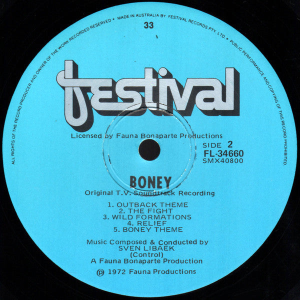 Sven Libaek : Boney (Original T.V. Soundtrack Recording) (LP, Album)
