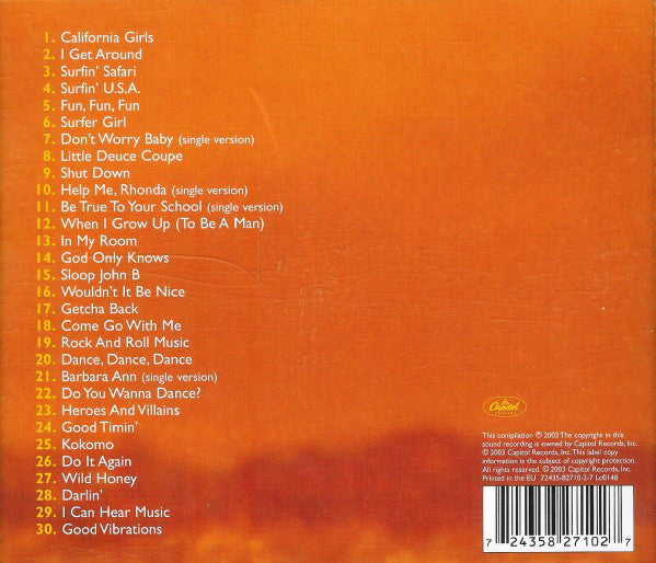 The Beach Boys : Sounds Of Summer (The Very Best Of The Beach Boys) (CD, Comp)