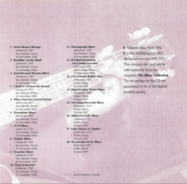 Robert Johnson : Red Hot Blues (CD, Comp, RM)