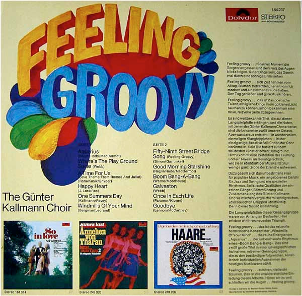 The Günter Kallmann Choir* : Feeling Groovy (LP, Album)