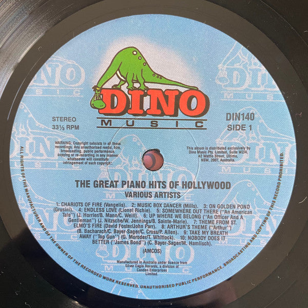 Various : The Great Piano Hits Of Hollywood (LP)