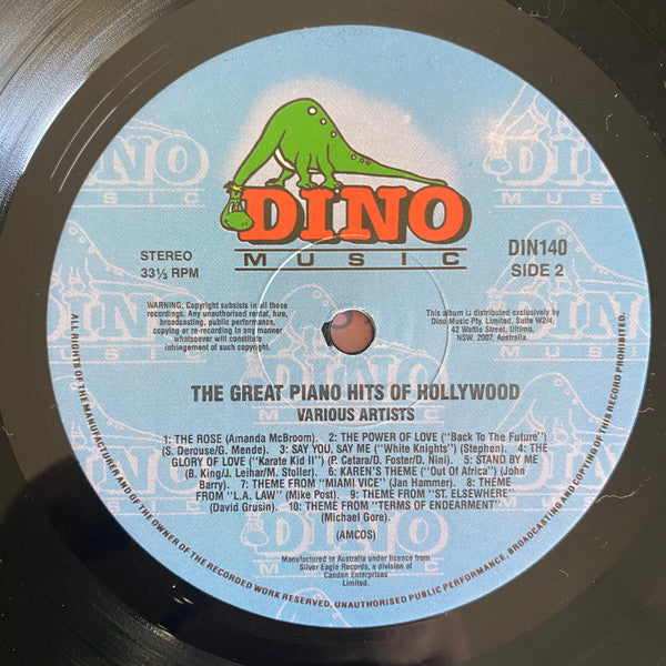 Various : The Great Piano Hits Of Hollywood (LP)