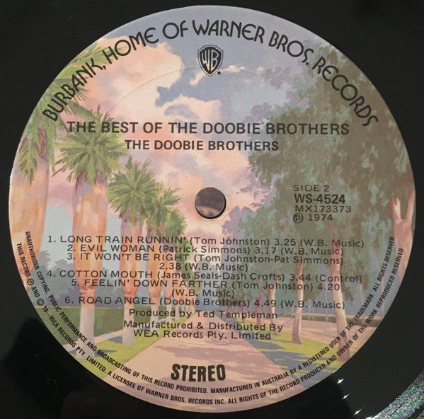 The Doobie Brothers : "Listen To The Music" - The Best Of The Doobie Brothers (LP, Comp)