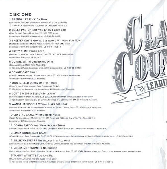 Various : Classic Country Leading Ladies (2xCD, Comp)