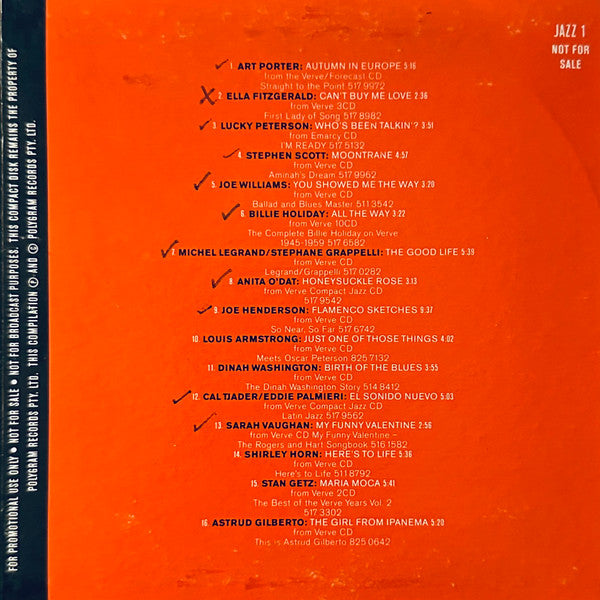 Various : PolyGram Jazz Catalogue Sampler (CD, Comp, Promo, Smplr)