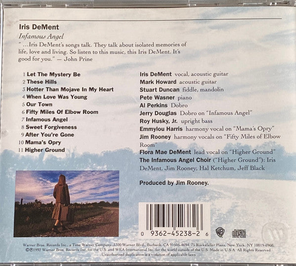 Iris DeMent : Infamous Angel (CD, Album, RP)